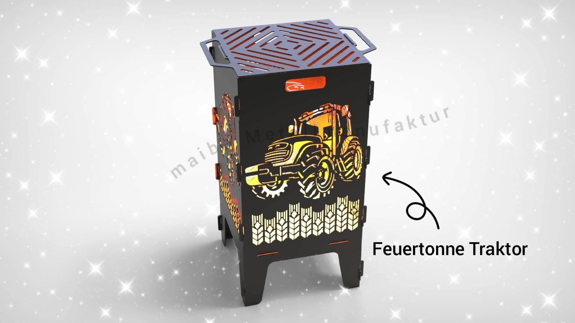 Feuertonne Traktor - maiba